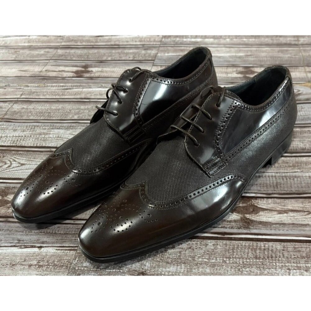 Giorgio Armani oxford leathe dress Shoes Size 10 US 44 EU color brown